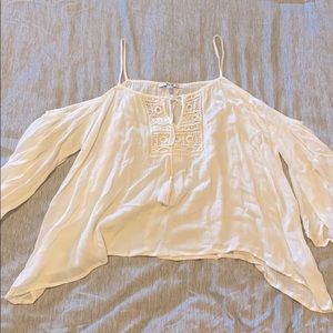 White off the shoulders blouse